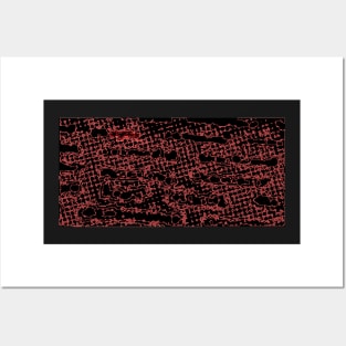 Red circuits Posters and Art